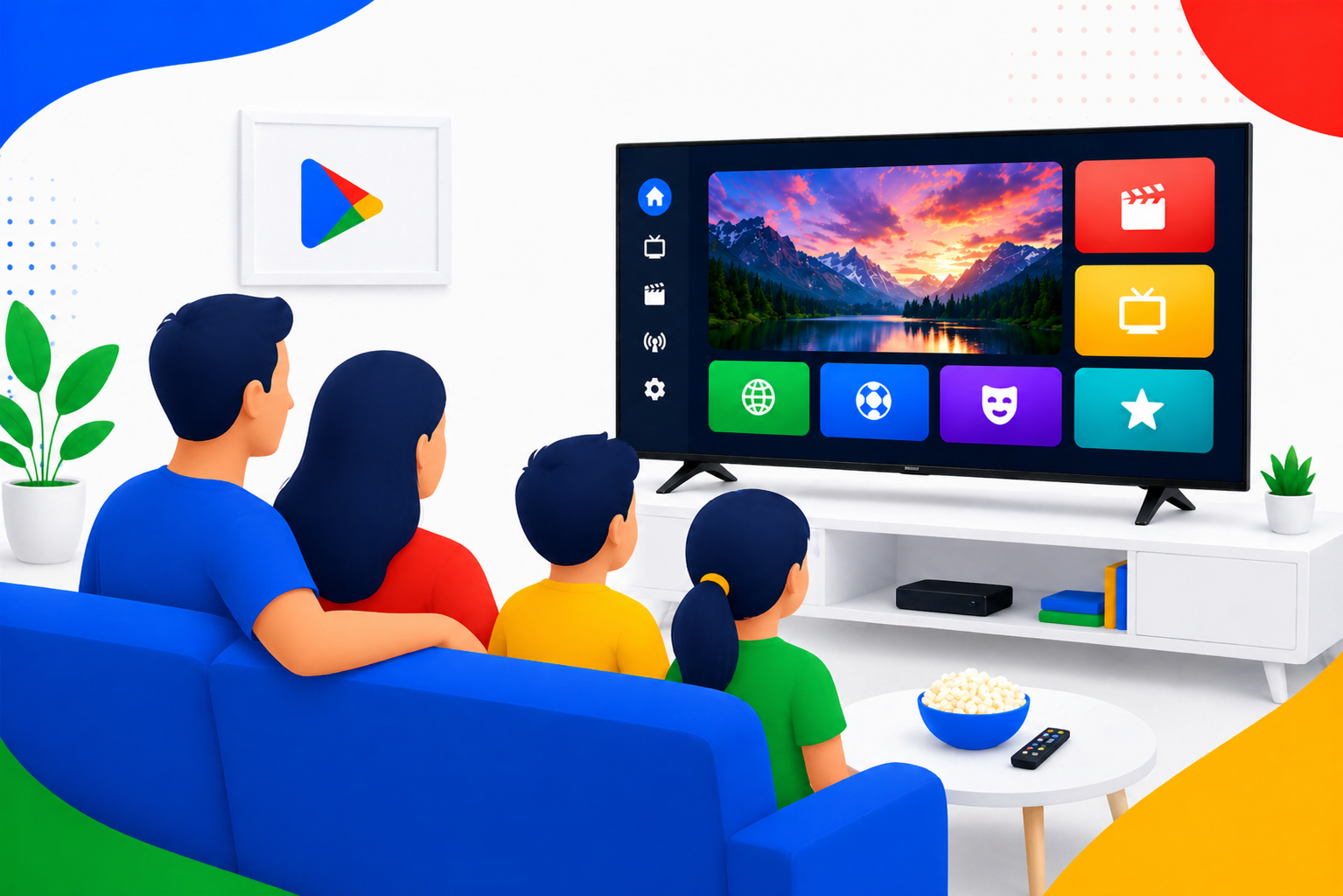 IPTV Player Pro on a phone — full channel list and playback